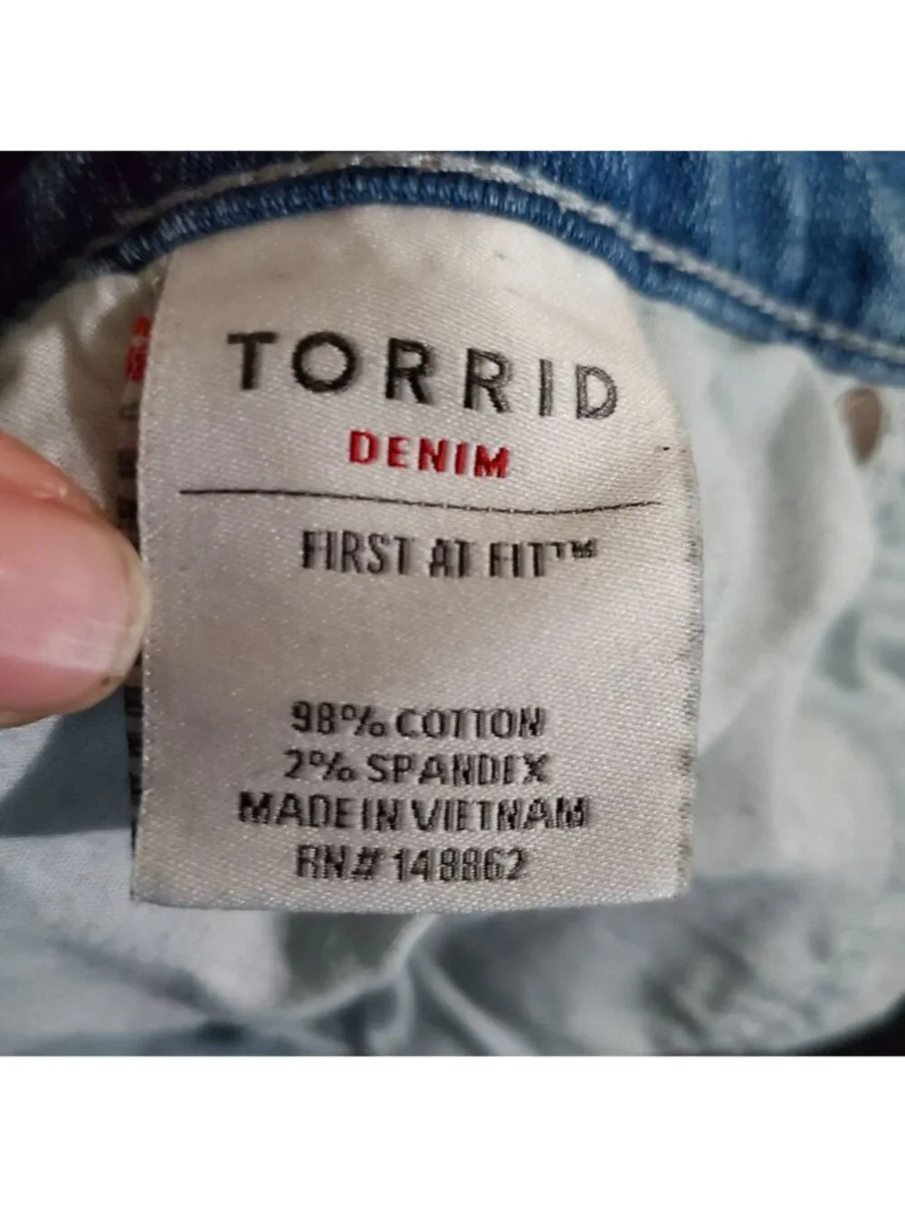 torrid 98% cotton